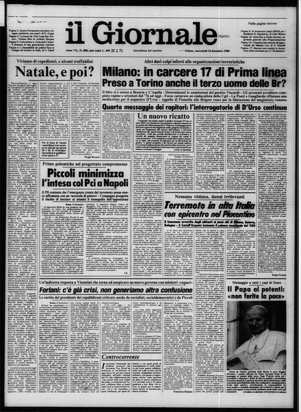 Il giornale nuovo : quotidiano del mattino